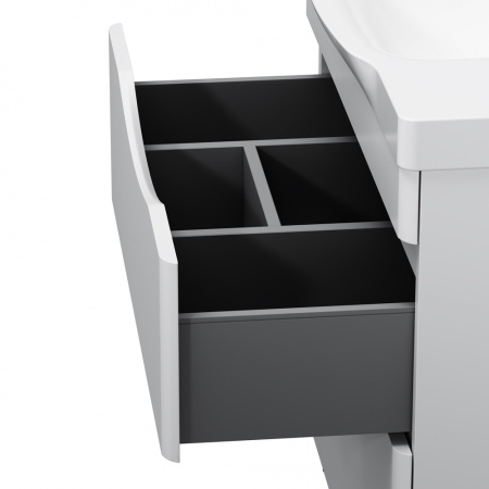 Тумба под умывальник АМ.РМ Like 80 см ,напольный белый, M80FSX0802WG