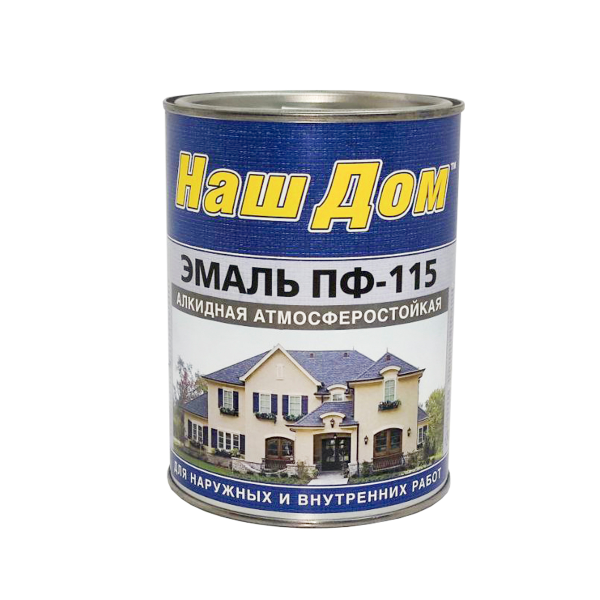 Эмаль ПФ-115 "Наш Дом"  Хаки   0,7 кг.(6шт) Эмаль ПФ-115 "Наш Дом"  Хаки   0,7 кг.(6шт)