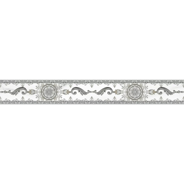 Бордюр арт. 262901 Crystal бел. 6,5х45 толщ.8 мм