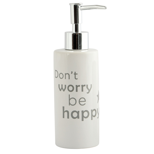 Дозатор для жидкого мыла MSV Home керамика белый 144399