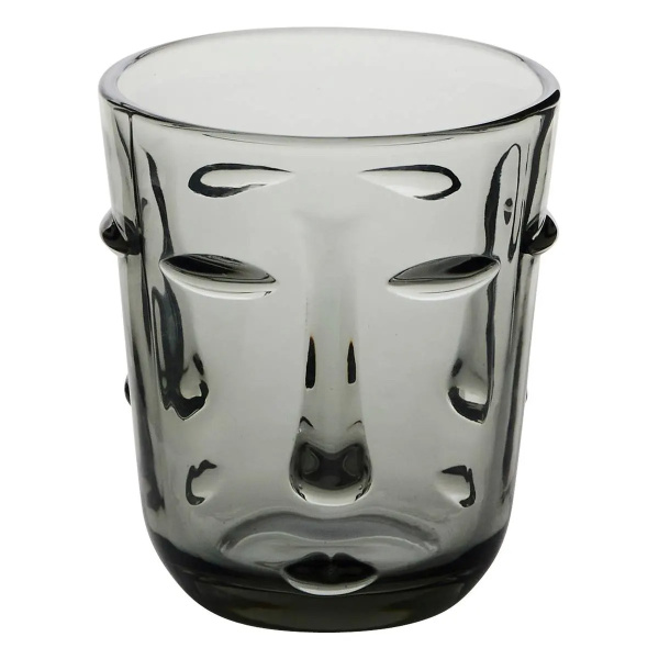 Стакан FACE  300 мл прозрачный серый 203457B