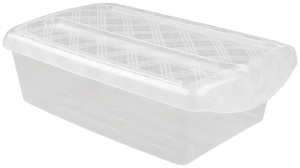 Ящик универсальный БытПласт с откидной крышкой 7 л, 360х240х130 мм