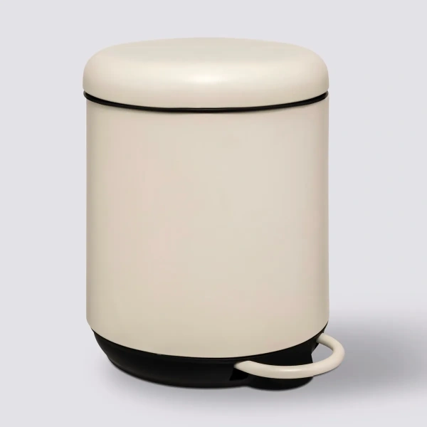 Ведро для мусора с педалью 5Five Duo 5 л айвори 200170A