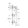 Сместель для душа GROHE Precision термостат, DN 15, черный матовый (345942430)