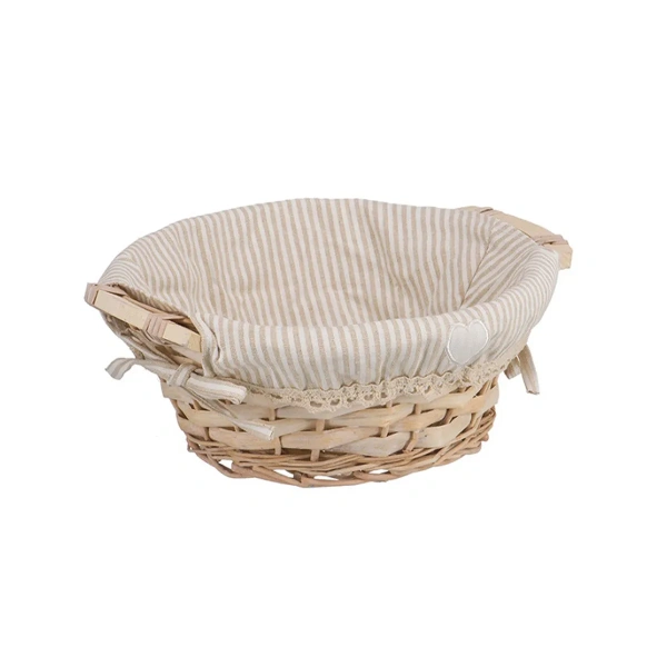 Корзина стеллажная Natural House Полосочка D25, натуральный Корзина стеллажная Natural House Полосочка D25, натуральный