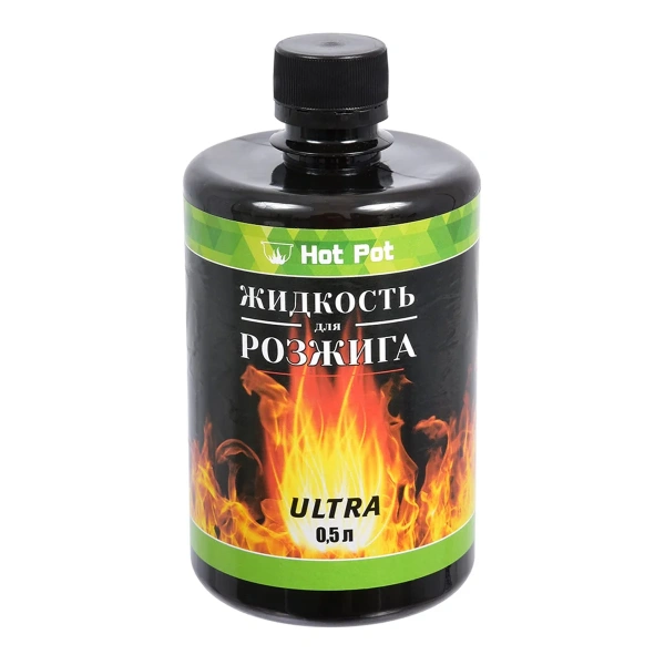 Жидкость для розжига 0,5 л углеводородная ULTRA HOT POT