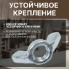 Гайка М8 барашковая, цинк, DIN 315 (4 шт в зип-локе) STARFIX