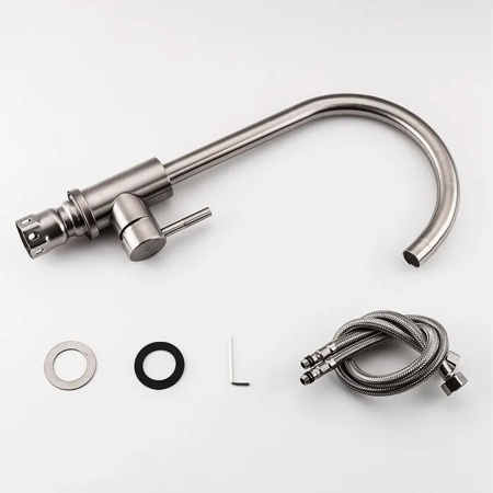 Смеситель д/к Frap F40899 из нержавеющий стали