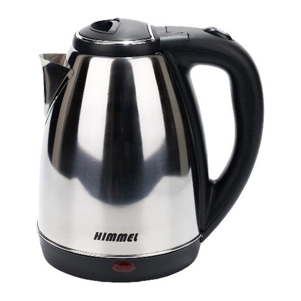 Чайник HIMMEL KS-3018, 1,8 л, 1500 Вт, закрытый нагревательный элемент, металл, пластик, сталь