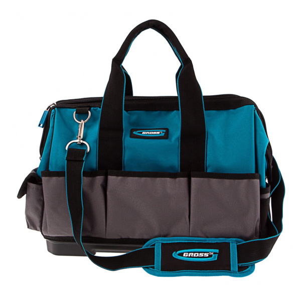 Сумка для инструмента Handwerker, 26 карманов, пластик. дно, наплечный ремень, 400*225*310мм// Gross