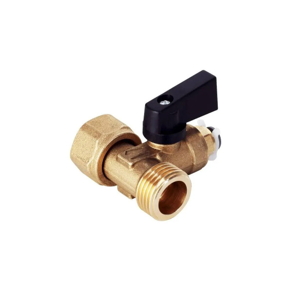 Тройник с шаровым краном 1/2"x1/2"x3/8"