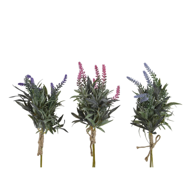 Ветка искусственная Лаванда в ассортименте 30х15 см 808378 Kmg
