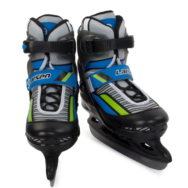 Larsen: Коньки ледовые раздвижные Skyline Blue (30-33).