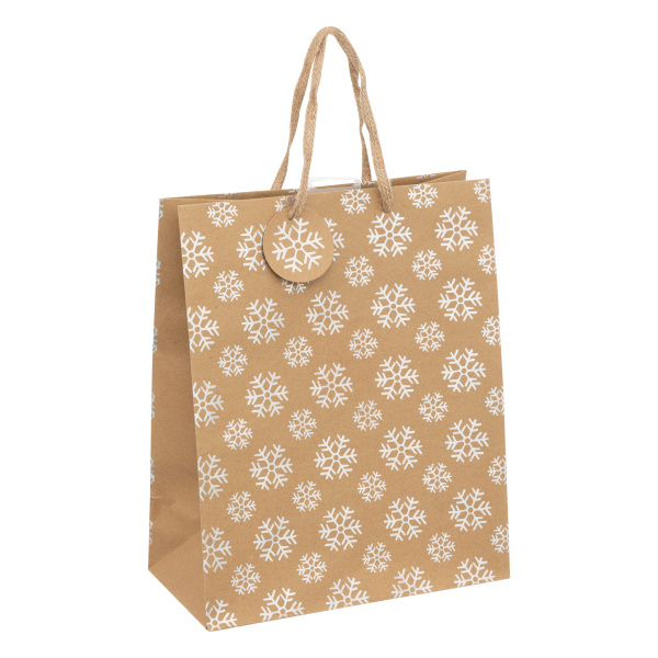 Пакет подарочный Feeric 26,7х13,7х33 см крафт 191423