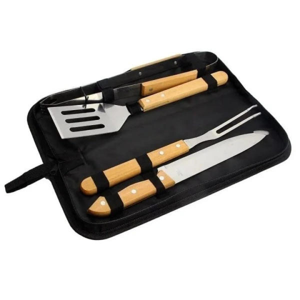 Набор инструментов для барбекю 4 предмета в чехле CL-4 CN