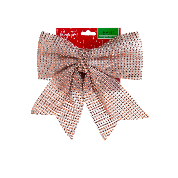 Украшение новогодние MAGIC TIME Бант Большой 22x25x3 см золотой 87192