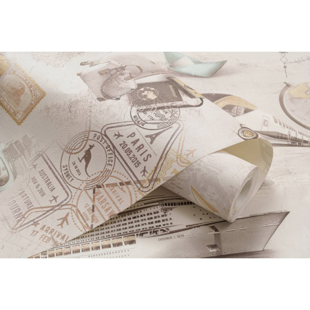 Обои 11209-01 Артекс Путешествия (10,05*1,06)(6) винил горячего тиснения на флизелине