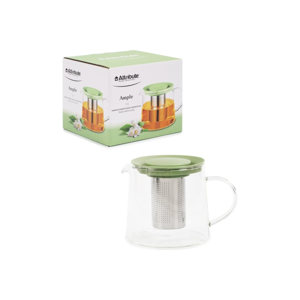 Чайник заварочный Attribute AMPLE 1000мл с фильтром ATT210