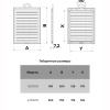 Решетка вентиляционная RZN разъемная сетка 200х150 пластик ERA