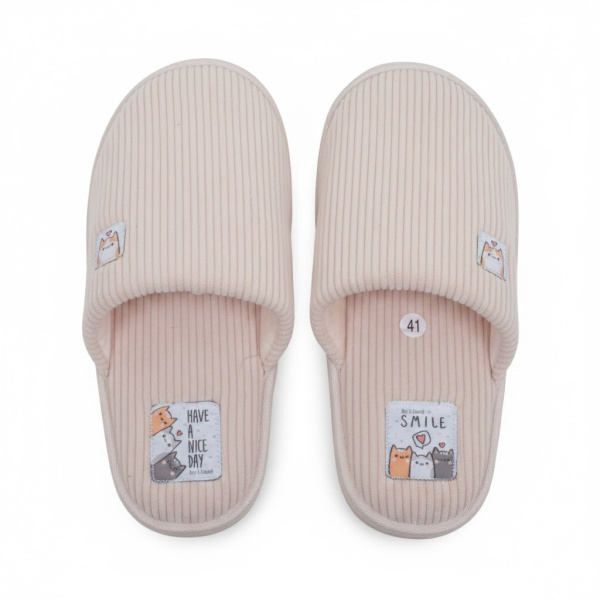 Тапочки домашние женские р-р 36-41 4 цв.в ассортименте 4431 W-CH-C