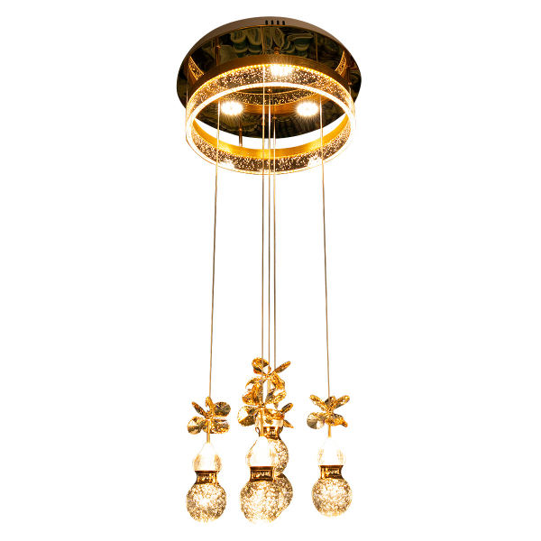 Люстра LED 5821-5 60Вт  - 450мм Золото