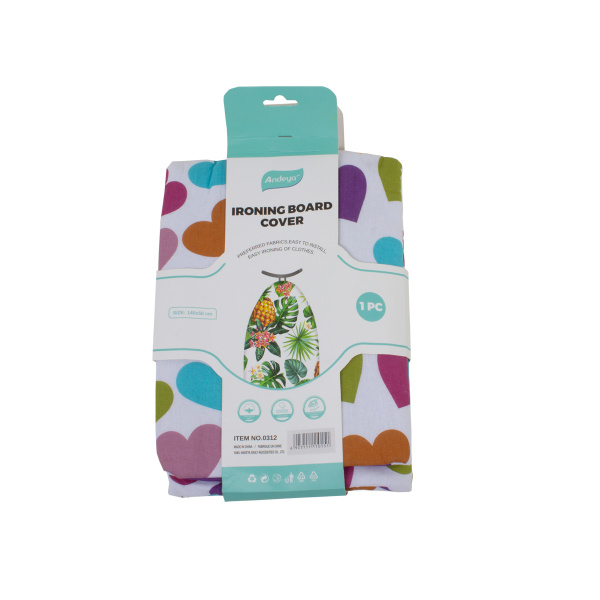 Чехол для гладильной доски 140х50см двухслойный 2 цв. в ассорт. CN