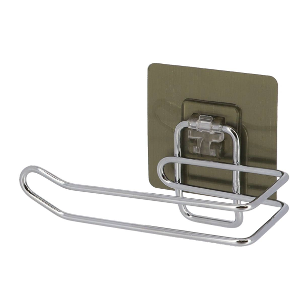 Держатель для туалетной бумаги Tendance на липучке хром 9101599