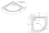 Душевой поддон AM.PM Gem 90х90 W90T-401-090W с сифоном, белый