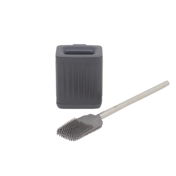 Гарнитур для туалета с силиконовой щеткой FH черный A05-CM1 Гарнитур для туалета с силиконовой щеткой FH черный A05-CM1