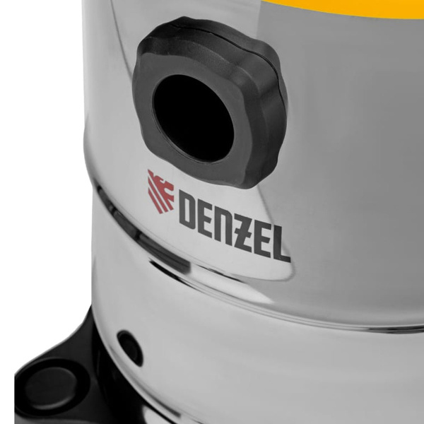 Пылесос строительный SVC15, 1200 Вт, бак 15 л, шланг 2 м// Denzel