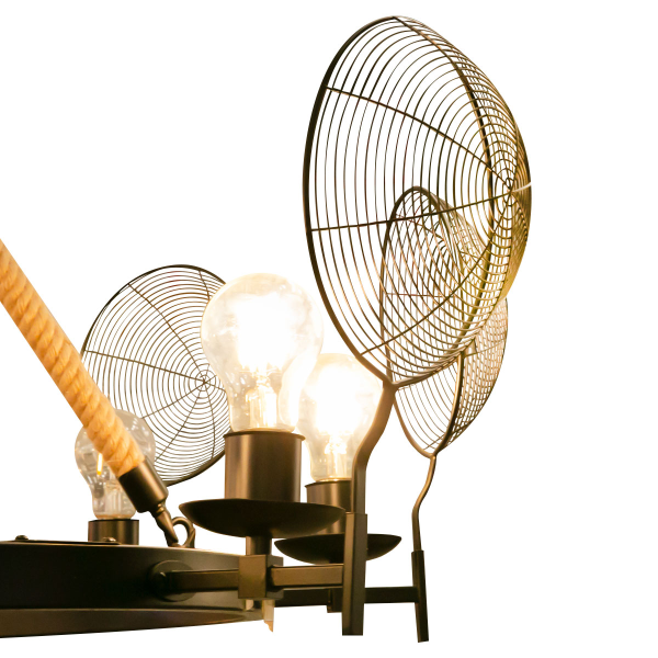 Люстра E0001/6 E27 450mm Black