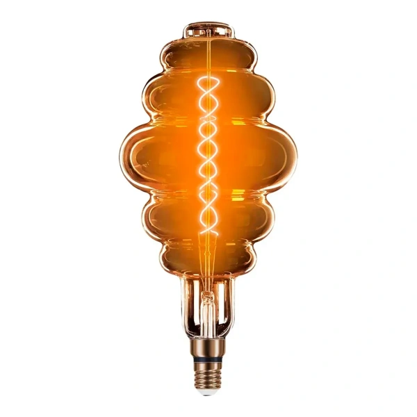 Лампа Gauss LED Filament Honeycomb 8W Е27 380lm 2700К gray flexible 159802008