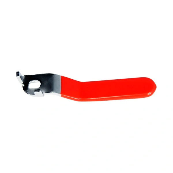 Ручка длинная усиленная, для крана, 1/2" - 3/4", прорезиненная КРАСНАЯ, MP