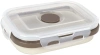Ланч-бокс DH 22х14х4 см силикон складной DH0416-STONE WHITE
