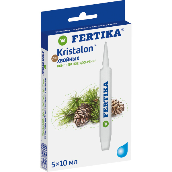 Удобрение минеральное Fertika Кристалон для Хвойных, 5*10мл