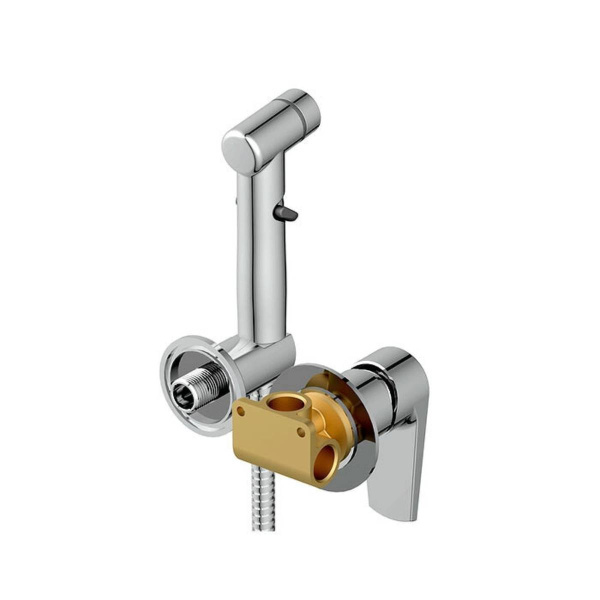 Смеситель с гигиеническим душем CERSANIT MODUO встраиваемый, однорычажный арт.64105 Смеситель с гигиеническим душем CERSANIT MODUO встраиваемый, однорычажный арт.64105