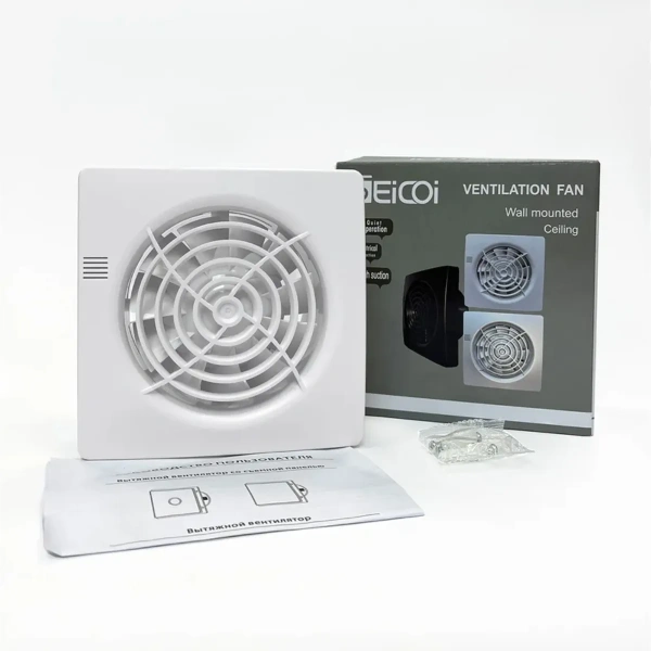 Вентилятор Накладной Seicoi SMPS04-01 White
