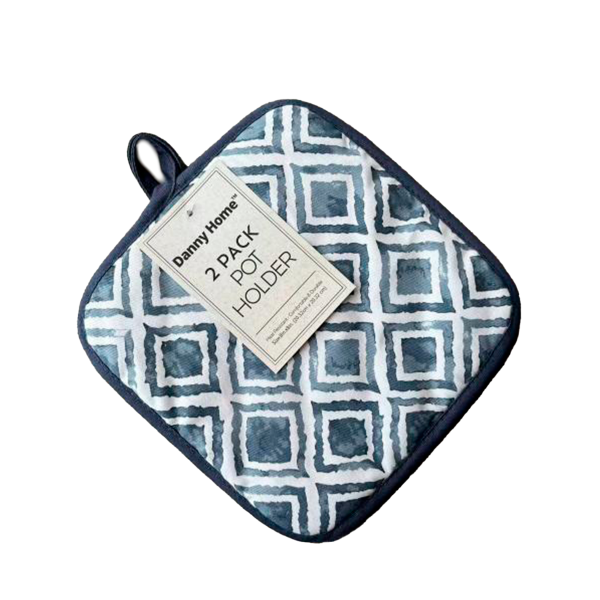 Набор кухонных прихваток Danny Home Ромбы 2 шт 20х20 см