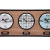 Часы настенные Atmosphera Natalino 3 циферблата 48х20 см 195207
