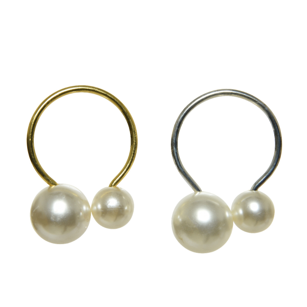 Кольца для салфеток новогодние Kaemingk Жемчуг набор 4 предмета 740298