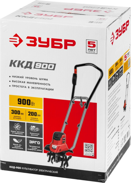 Культиватор ЗУБР ККД-900  электрический, 900 Вт Культиватор ЗУБР ККД-900  электрический, 900 Вт