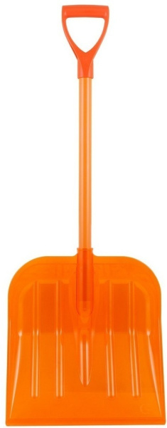 Лопата снеговая компактная с алюминиевым черенком, D-образной ручкой, ковш из поликарбоната, ELEMENT