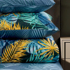 Комплект постельного белья Василиса Монблан Tropical семейный сатин нав 70х70х2 шт.