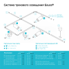 Шинопровод Gauss накладной 2м белый TR102