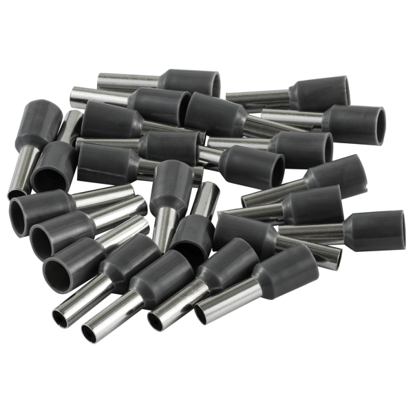 Наконечник-гильза Е4009 4мм2 с изолированным фланцем, 25 шт./уп., duwi 26676 1