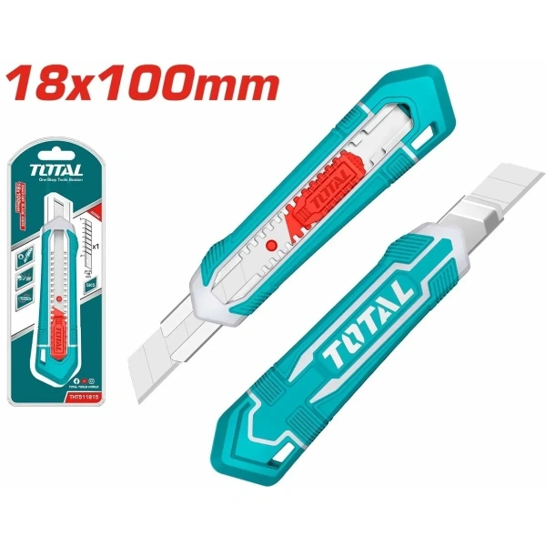 Нож "ТОТАL" строительный 179мм THT511815