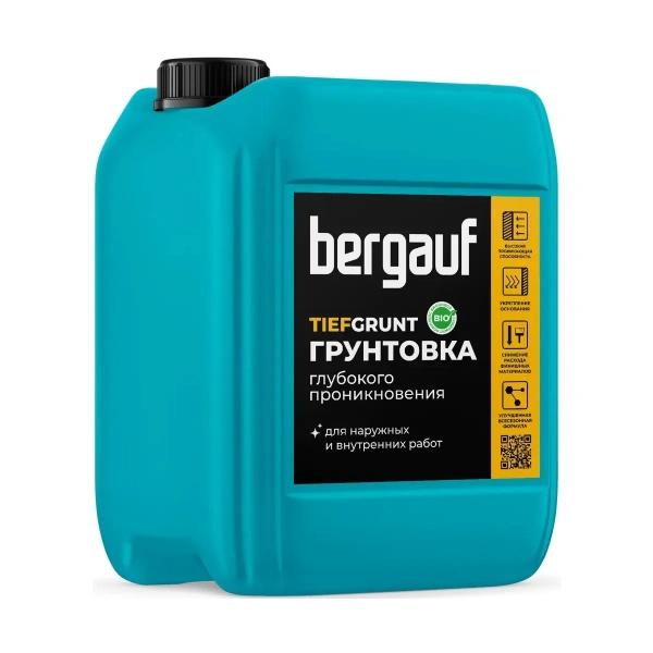 Грунтовка Bergauf глубокого проникновения TIEFGRUNT универсальная, 5 л