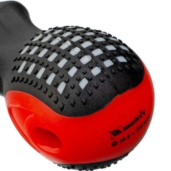 Отвертка Matrix Fusion SL6.0 х 38мм CrV 3-х компонентная рукоятка anti slip
