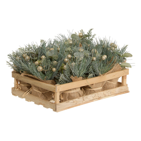 Ель искусственная Atmosphera в мешке 16 см золотые ягоды 169847A