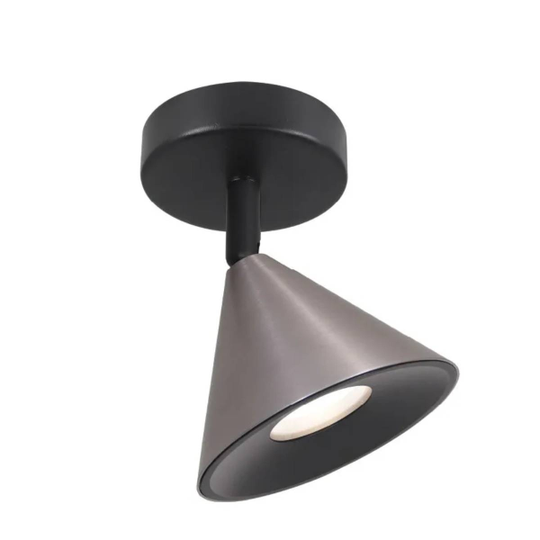 Светильник накладной WOLTA WSL-GU10/S08CH под лампу GU10 Черный / Серый BELLO